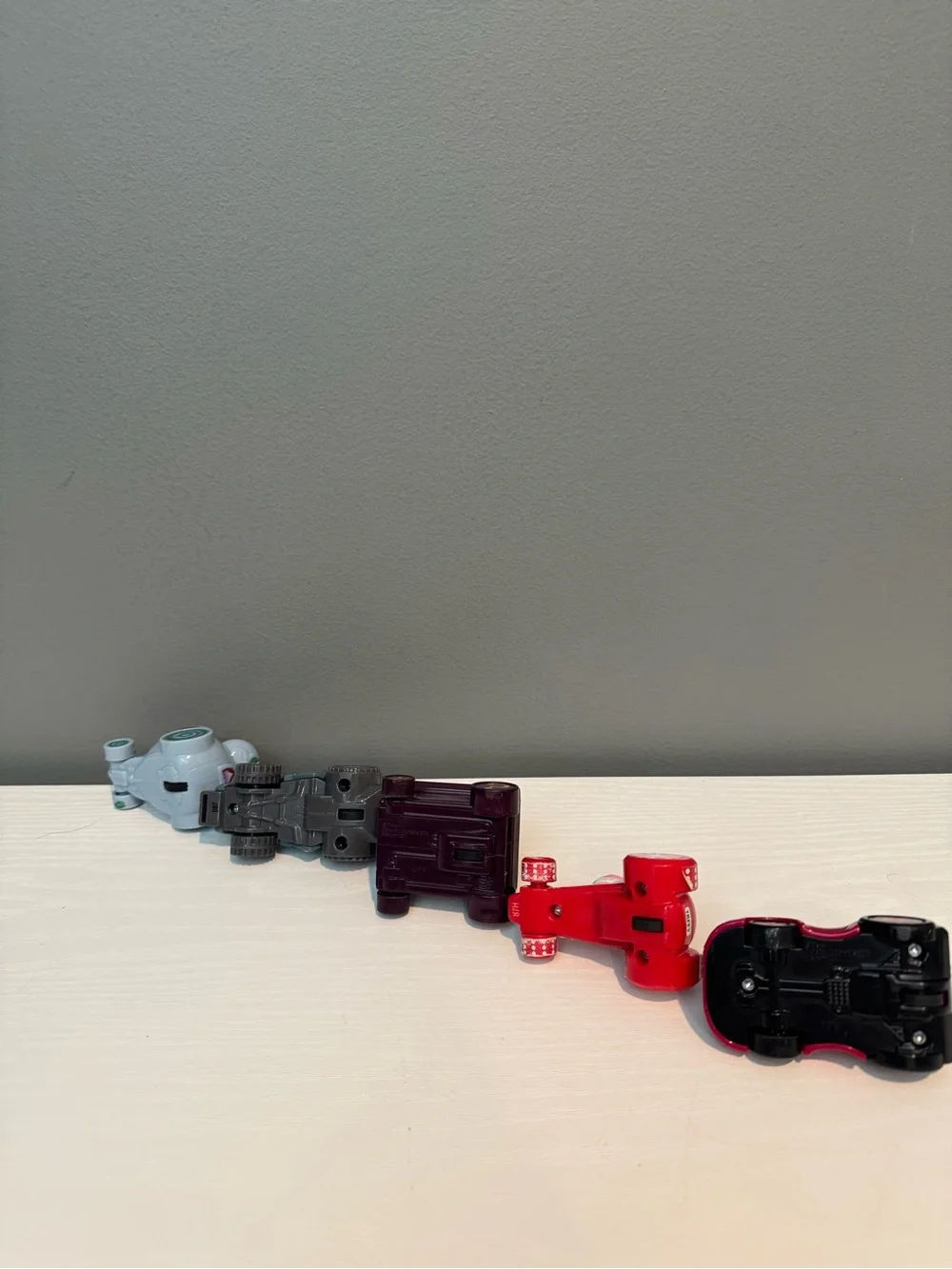 McDonald's Kids Character Vehicle Set - Red, Gray, Dark Gray, Burgundy, Pink